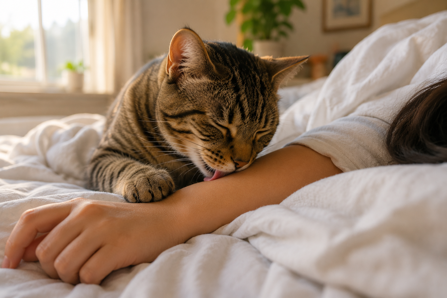Por qué mi gato me lame