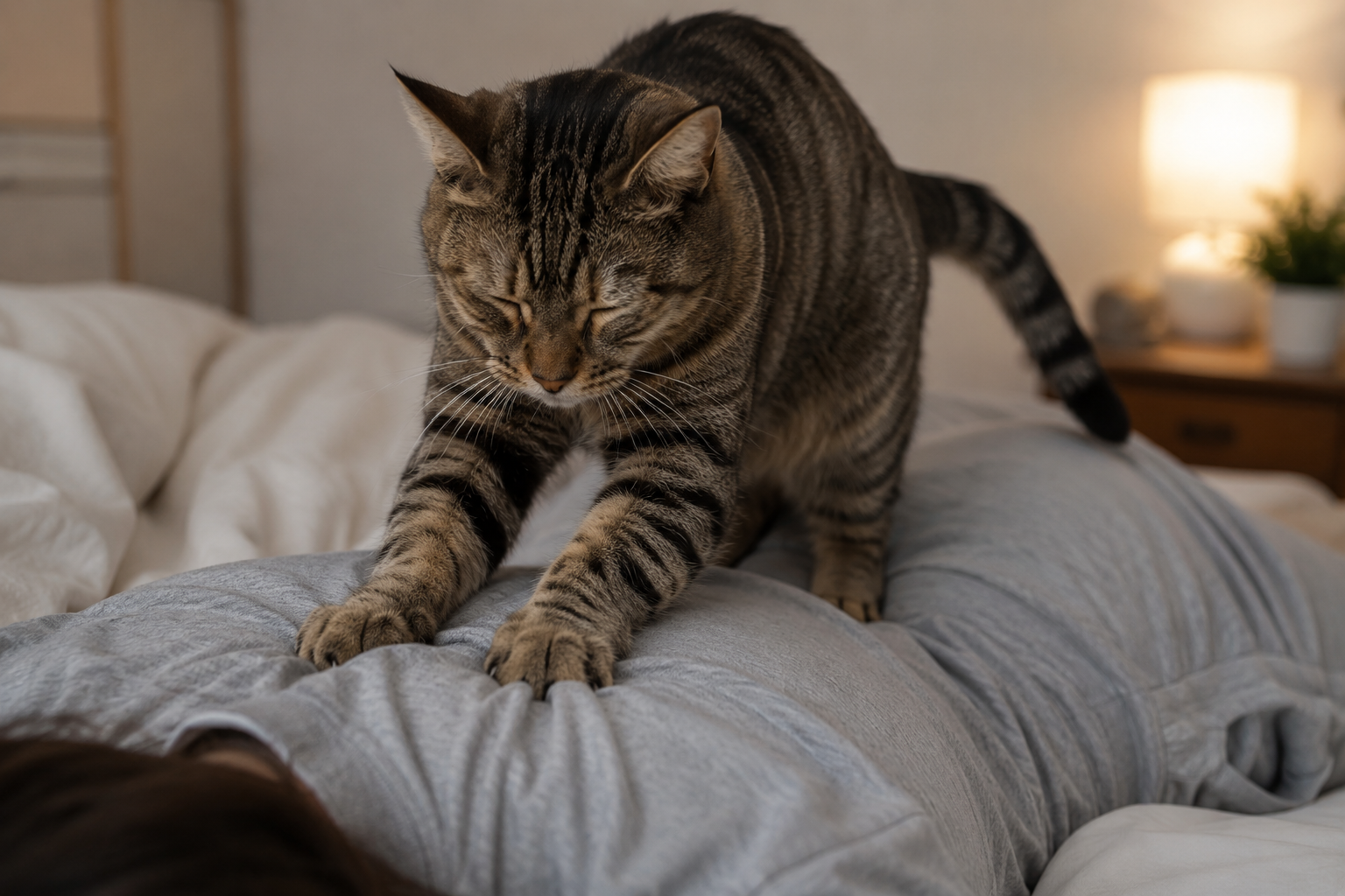 Que significa que tu gato amase con sus patas